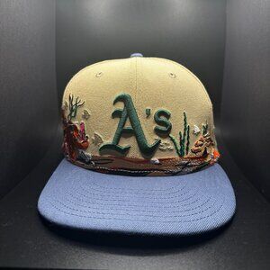 🧢 Oakland A's New Era Fitted Hat - Size 7 3/8 🧢